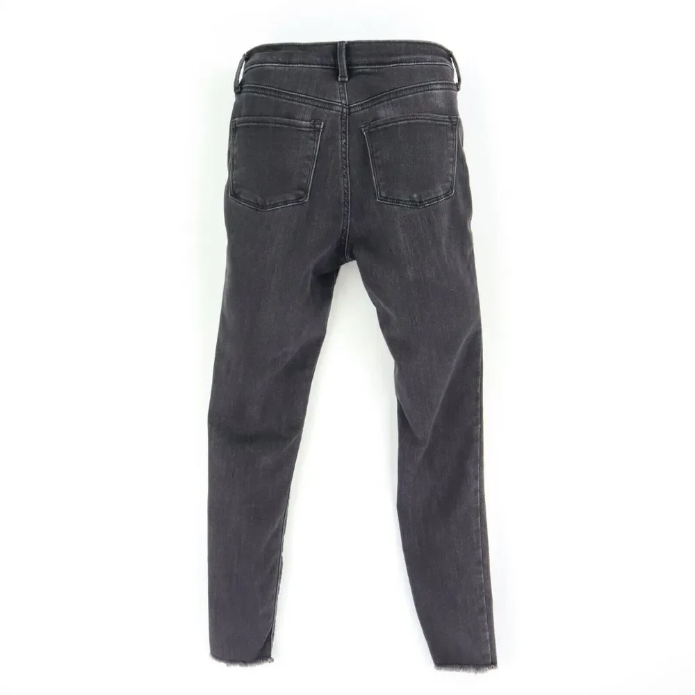 Old Navy Jeans Ballerina Jeggings Distressed Girls‎ Size 14 Black Built-In Tough